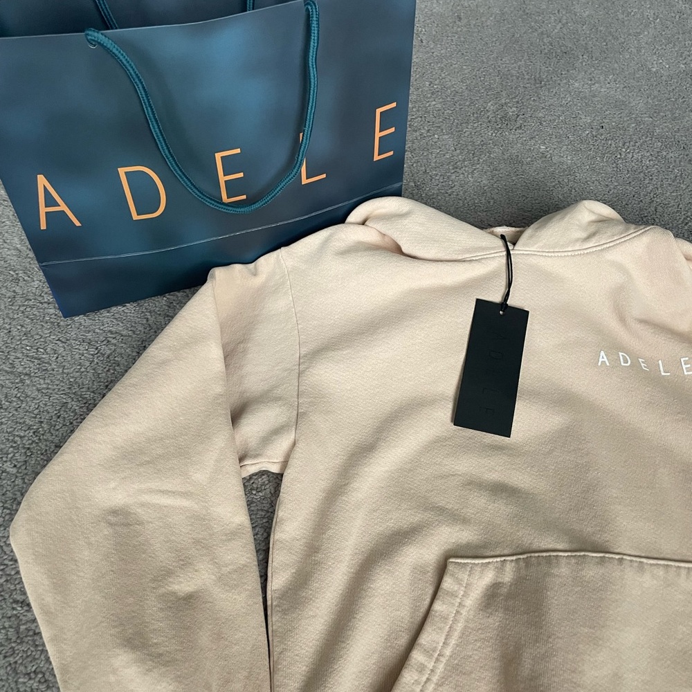 Adele Cream Lyric Hoodie